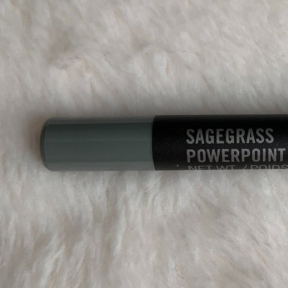 Mac CosmeticsPowerpoint Eye Pencil in SAGEGRASS Mint Silver Green RARE - Picture 10 of 11